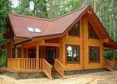 В последнее время становятся все более популярными деревянные дома из бруса.