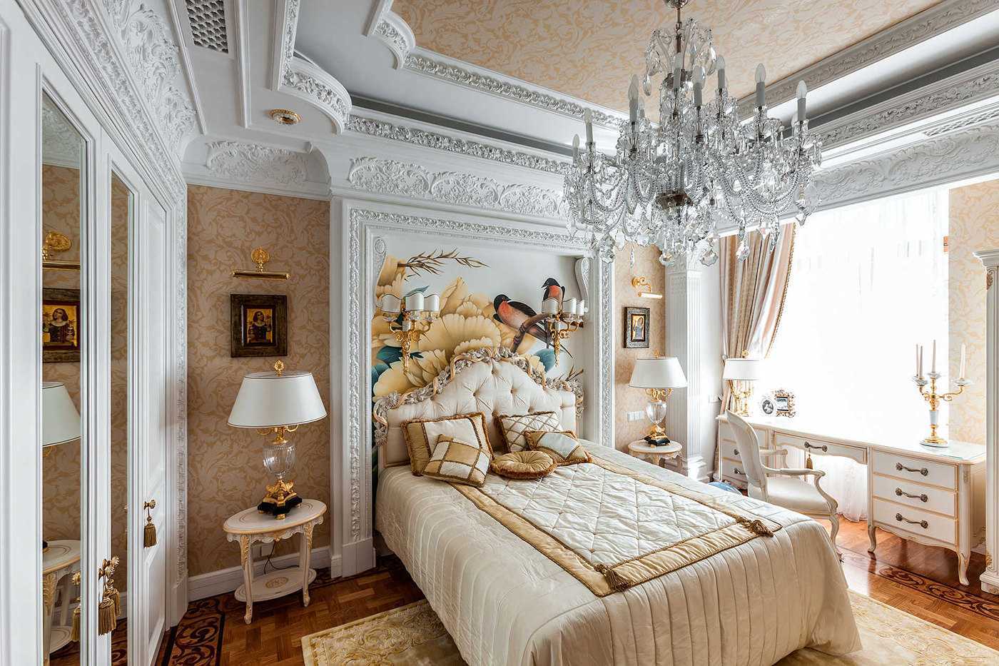 Спальня в классическом стиле (106 фото): классический дизайн спальни, интерьер в квартире среднего класса