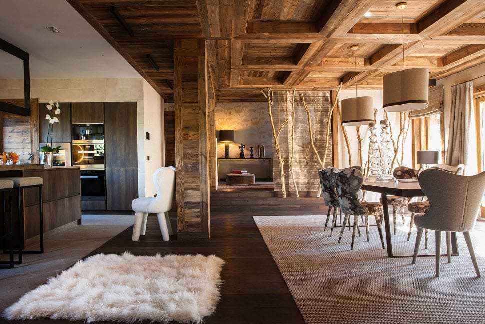 Дизайн интерьера в стиле шале: альпийский уют в квартире и доме