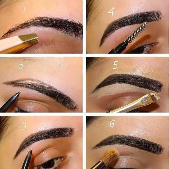 Пошаговая инструкция с фото, как правильно красить брови карандашом