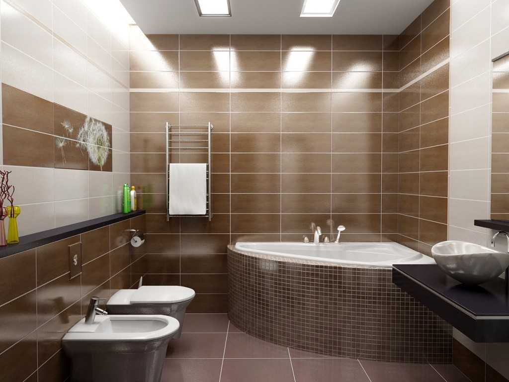 В ванной комнате необходимо иметь уровень освещения не менее 75 люкс. Достигается он двумя видами освещения - общим и местным. Продумывается схема расположения