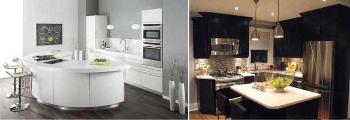 Кухня в стиле модерн: фото и описание современного,также стильного дизайна кухонной мебели.