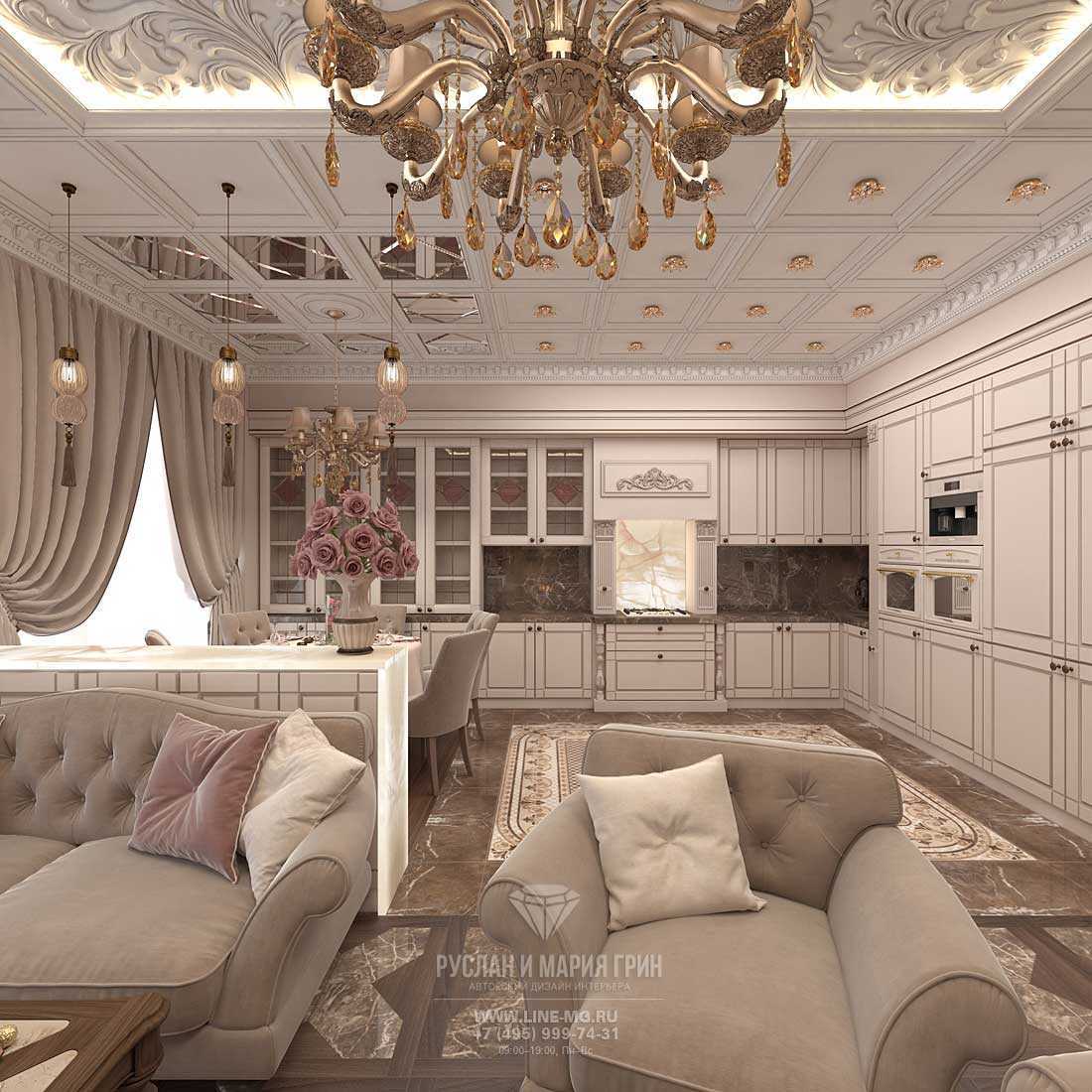 Мебель в гостиную в классическом стиле: фото примеры интерьеров