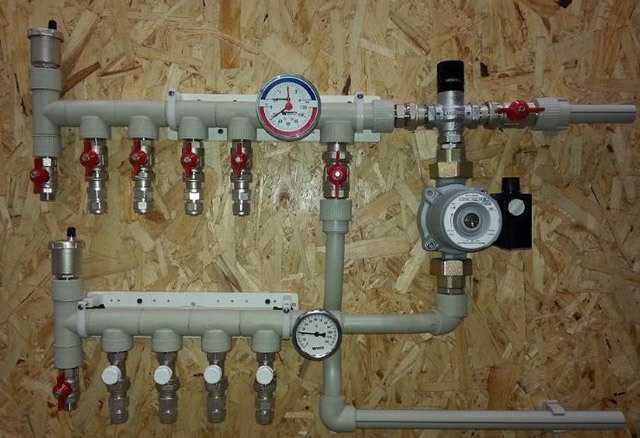 Коллекторная разводка труб: схема монтажа в системах отопления и водоснабжения