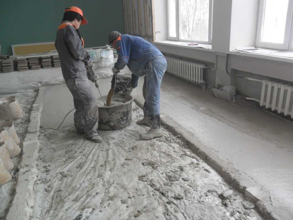 Подготовка пола под цементно-песчаную стяжку | opolax.ru