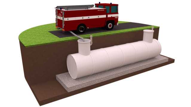 Пожарный резервуар