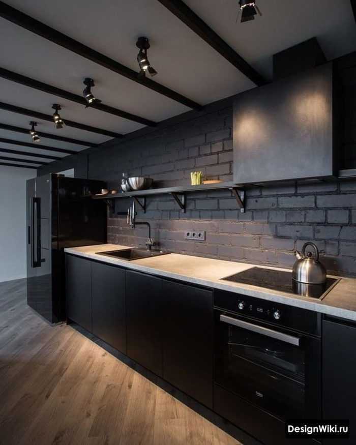 Маленькая кухня в стиле лофт (34 фото): дизайн интерьера небольшой кухни в стиле лофт и советы по ее оформлению
