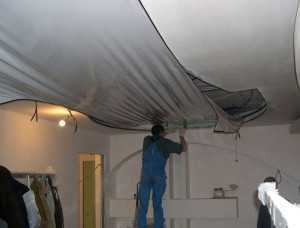 Как сделать натяжные потолки без нагрева своими руками?