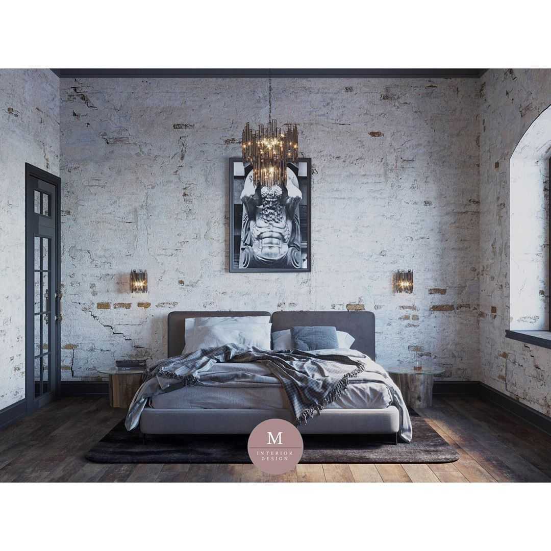 Спальня в стиле лофт: дизайн интерьера на фото (в белом и др цветах)