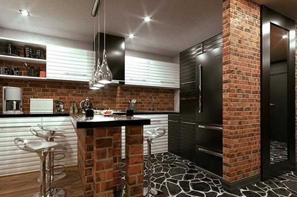 Кухня в стиле лофт:оформление интерьера квартиры и загородного дома