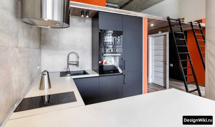 Белая кухня лофт: фото и светлые оттенки в стиле, а также глянец и дерево в интерьере