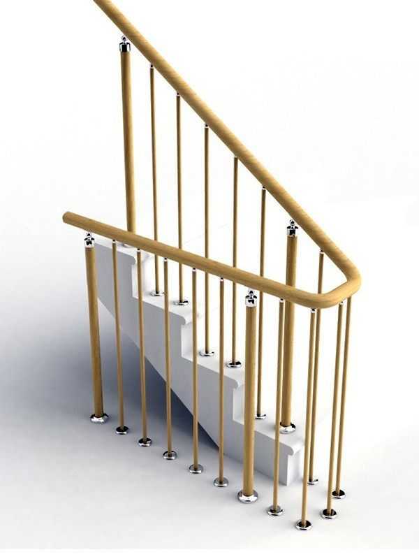 Поручни для лестниц: металлические и деревянные перила, высота ограждений из нержавеющей стали и пвх