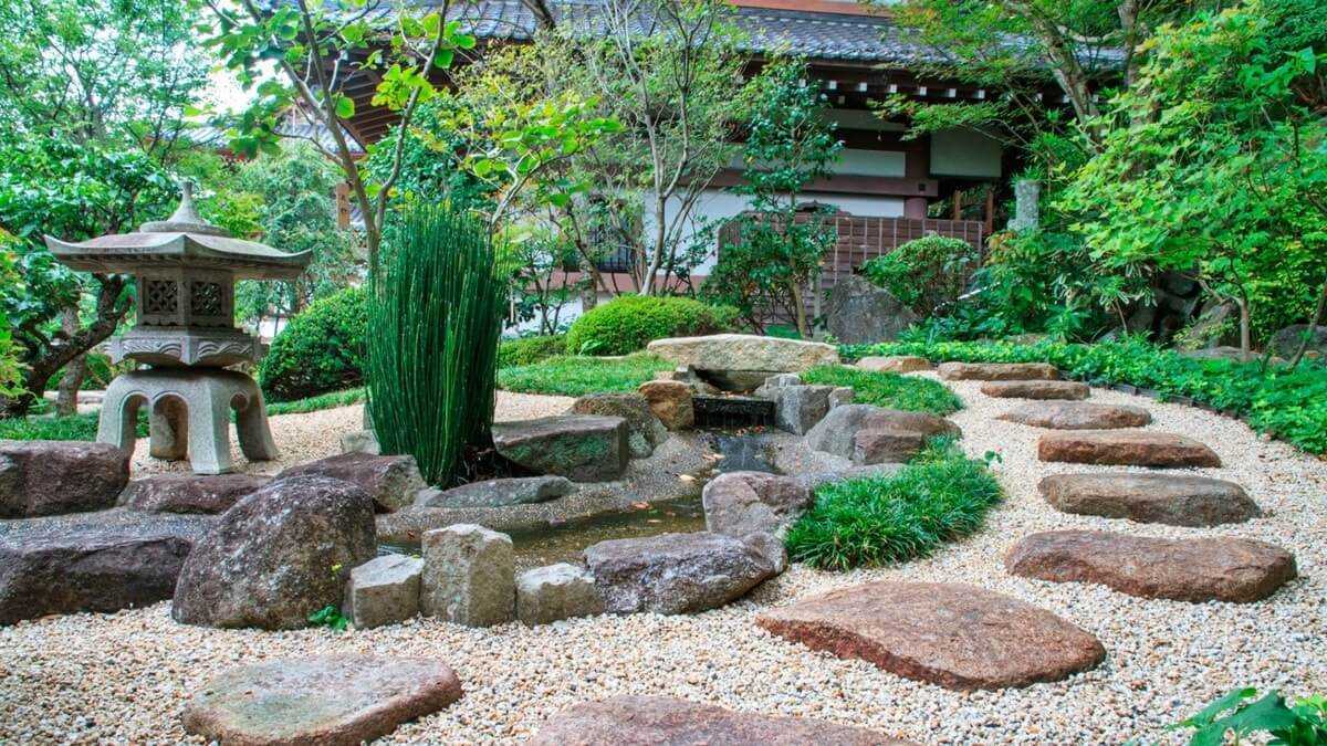 Японский стиль в ландшафтном дизайне – как обустроить сад? + видео