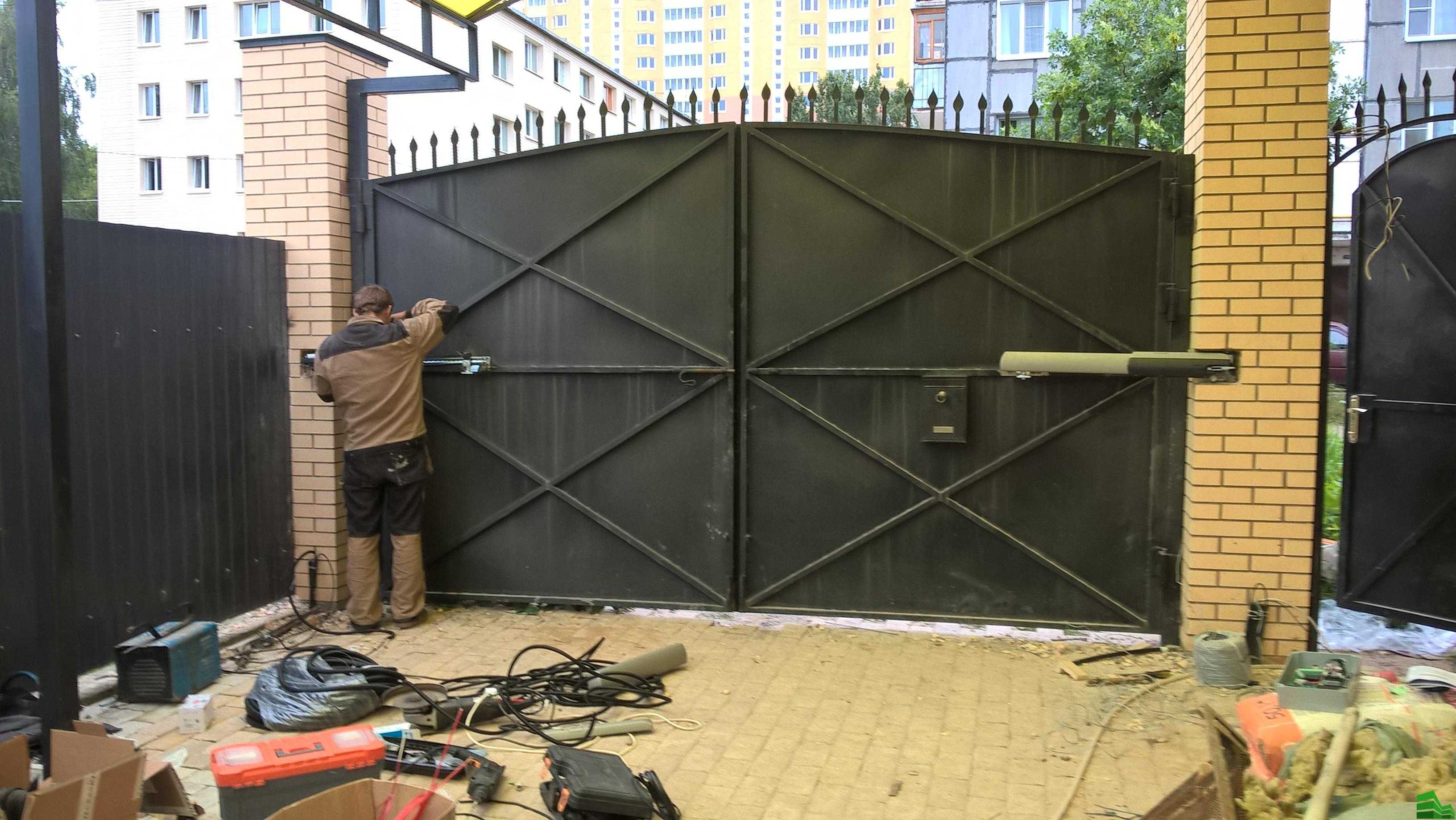 Автоматические ворота (72 фото): стальные ворота с дистанционным открытием для дачи, установка своими руками, конструкции с приводом