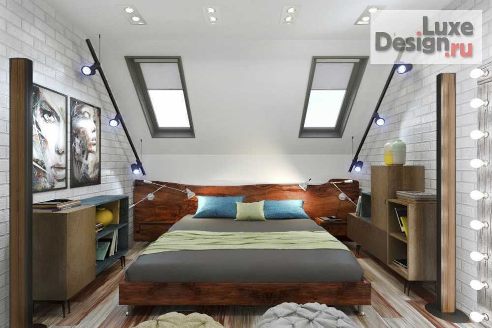 Спальня в стиле лофт: примеры дизайна, 70+ фото – rehouz