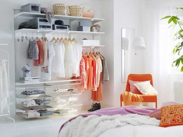 Как оформить гардеробную комнату