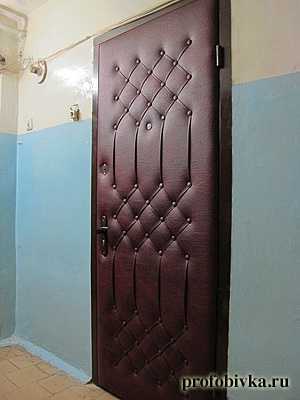 Железные двери с отделкой винилискожей