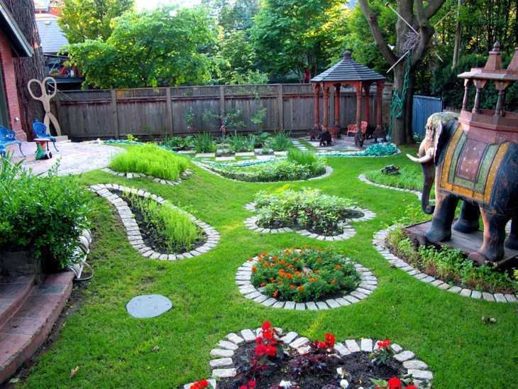 Как оформить сад своими руками - (100+ фото) с идеями и инструкциями